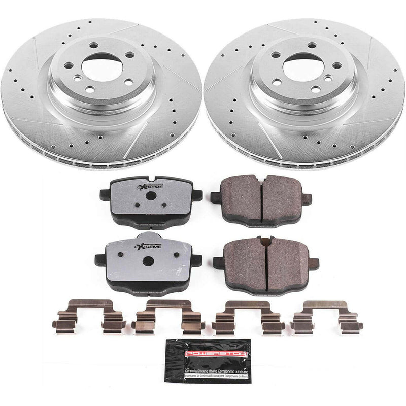 Power Stop K6416-26 Z26 Street Warrior 1-Click Rear Brake Kit for 2010-2017 BMW 550I product image