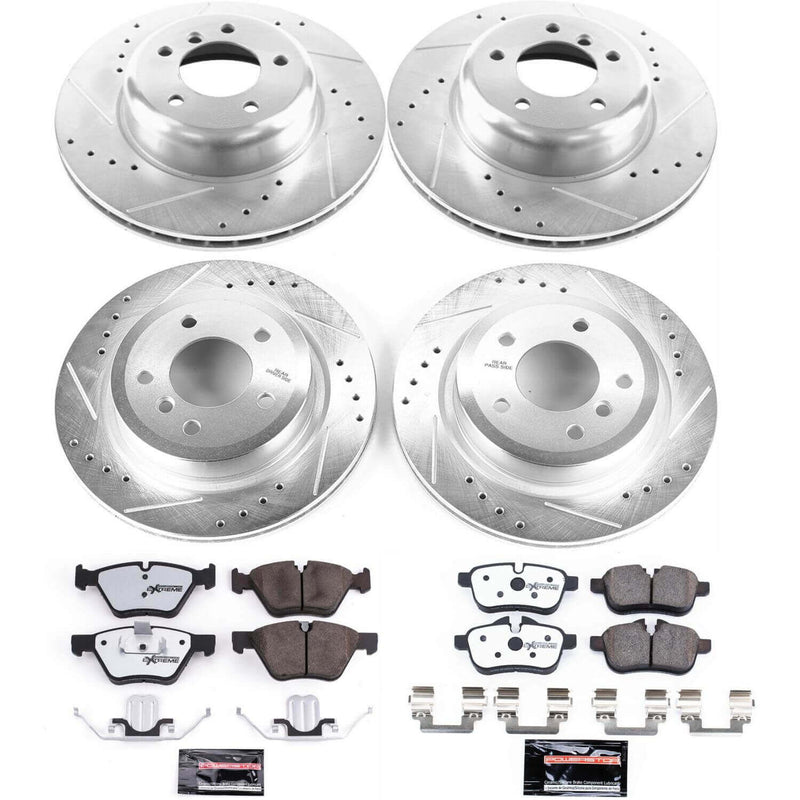 Power Stop K6417-26 Z26 Street Warrior 1-Click Front And Rear Brake Kit for 2010-2016 BMW Z4 product image