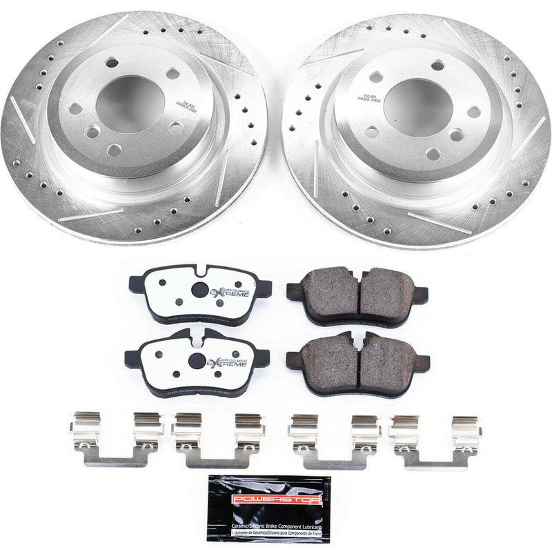 Power Stop K6419-26 Z26 Street Warrior 1-Click Rear Brake Kit for 2010-2016 BMW Z4 product image