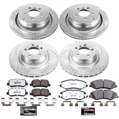 Power Stop K6476-36 Z36 Severe-Duty Truck And Tow 1-Click Front And Rear Brake Kit for 2010-2011 Land Rover Range Rover Hse product image