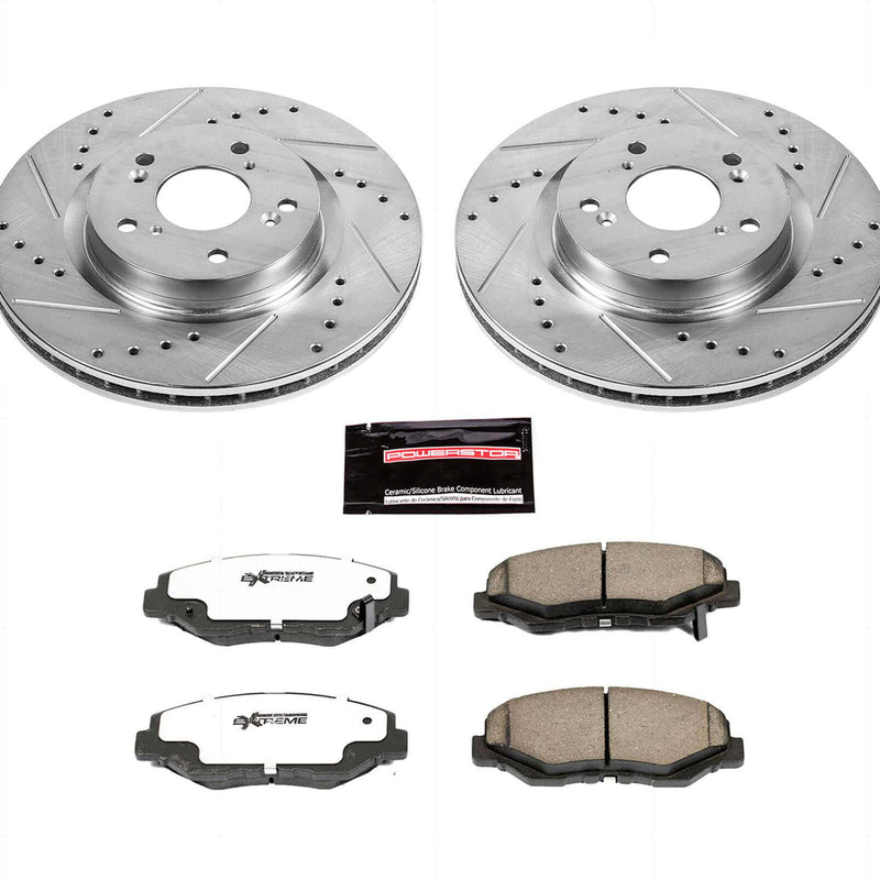 Power Stop K6488-26 Z26 Extreme Street Warrior 1-Click Brake Kit (Front) for 2012-2016 Honda Cr-V product image