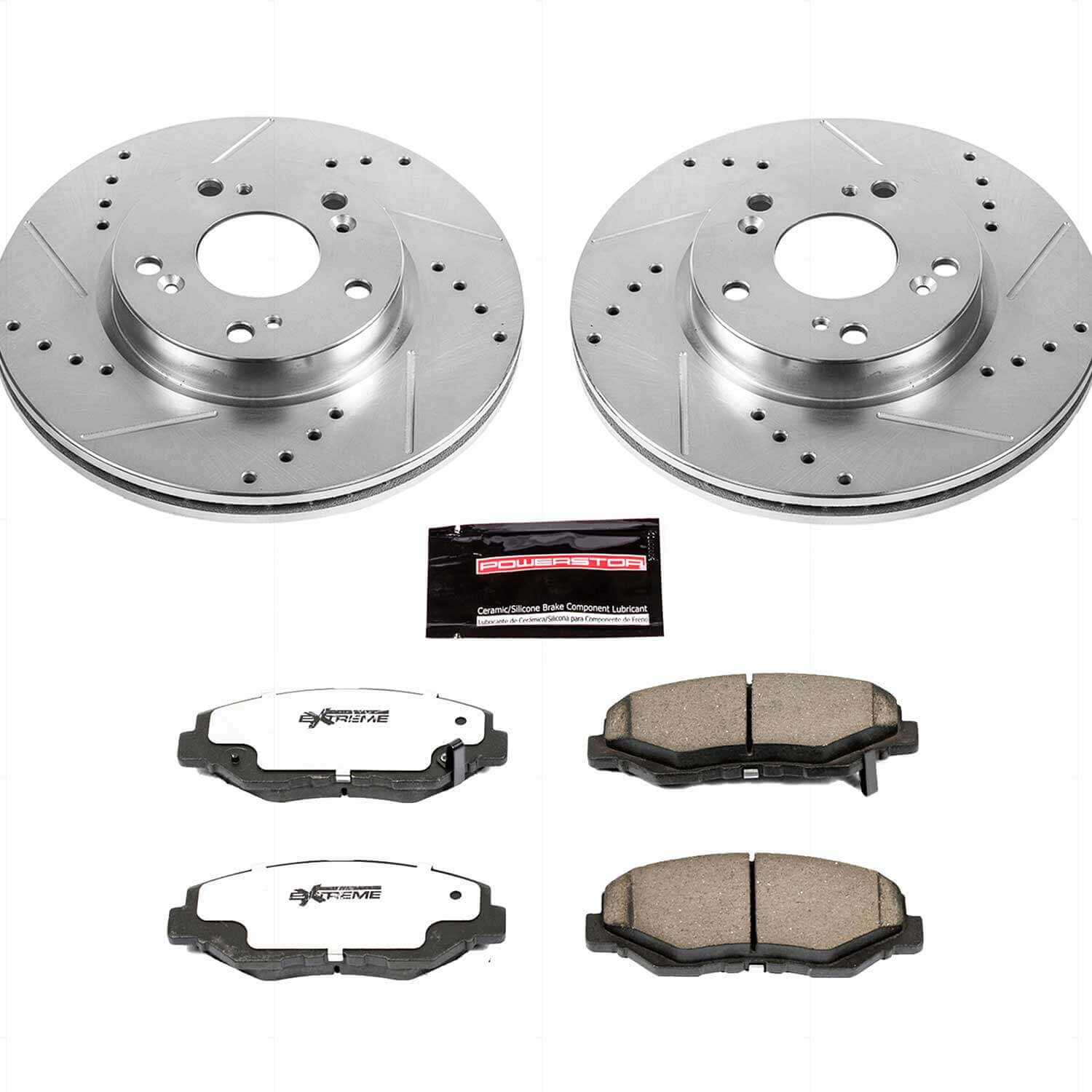 Power Stop K6490-26 Z26 Extreme Street Warrior 1-Click Brake Kit (Front) for 2013-2017 Acura Ilx product image