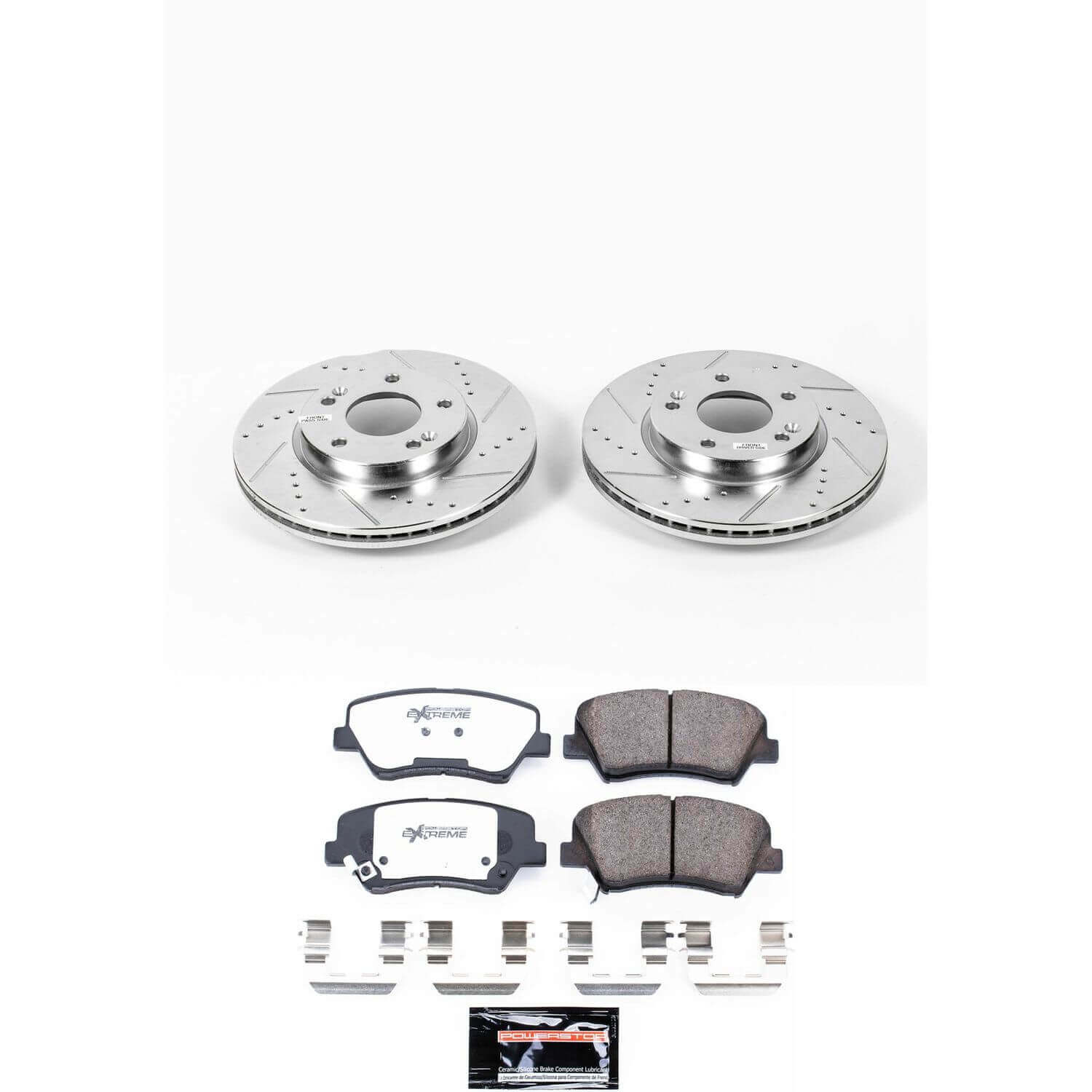 Power Stop K6503-26 Z26 Street Warrior 1-Click Front Brake Kit for 2011-2017 Hyundai Elantra - Sedan (4 product image