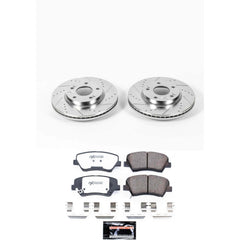 Power Stop K6503-26 Z26 Street Warrior 1-Click Front Brake Kit for 2011-2017 Hyundai Elantra - Sedan (4 product image