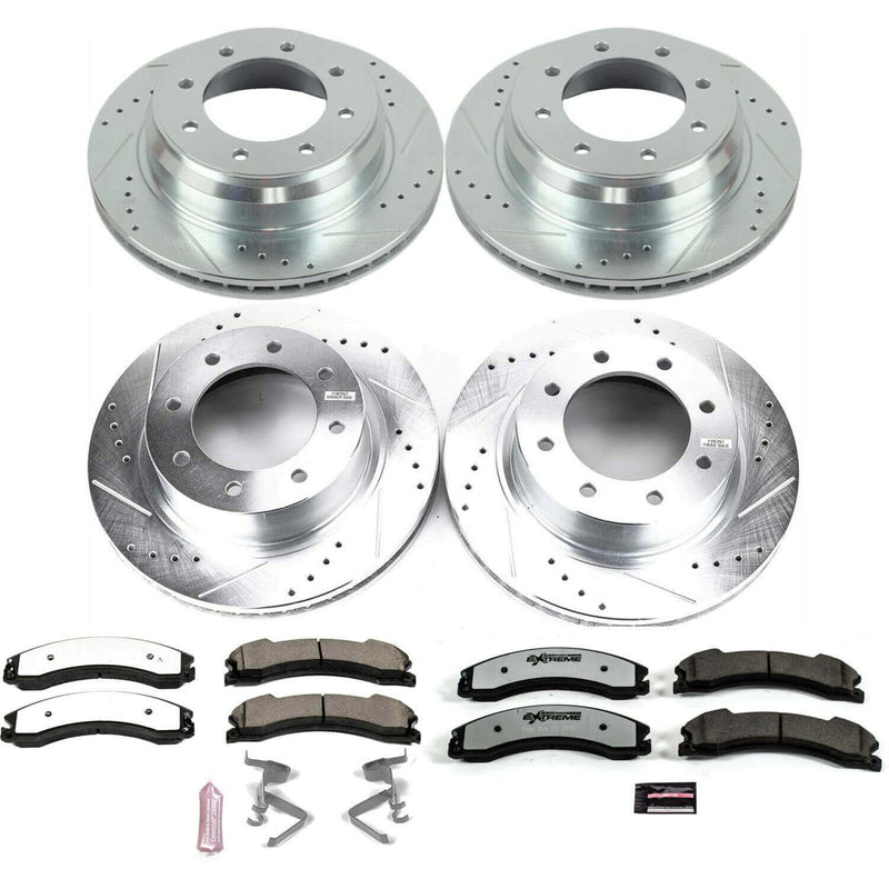 Power Stop K6519-36 Z36 Severe-Duty Truck And Tow 1-Click Front And Rear Brake Kit for 2012-2021 Nissan NV1500 product image
