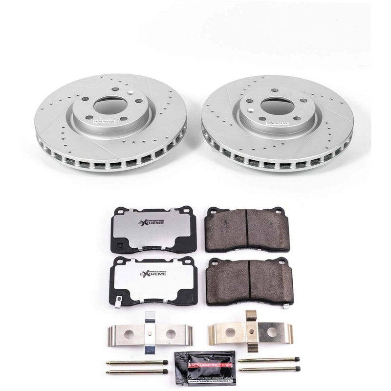 Power Stop K6528-26 Z26 Extreme Street Warrior 1-Click Brake Kit (Front) for 2014-2016 Chevrolet Corvette product image