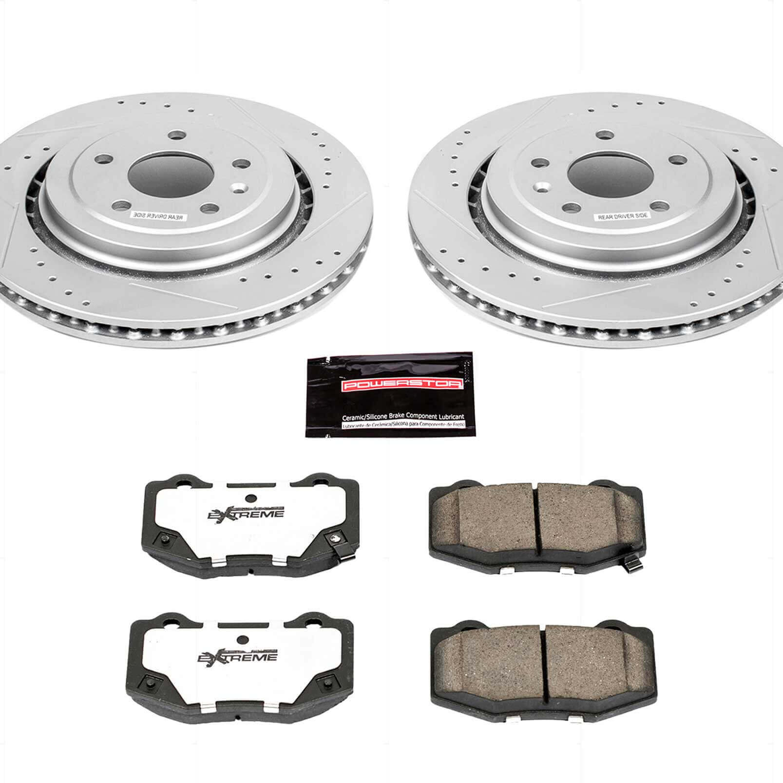 Power Stop K6530-26 Z26 Extreme Street Warrior 1-Click Brake Kit (Rear) for 2014-2019 Chevrolet Corvette product image