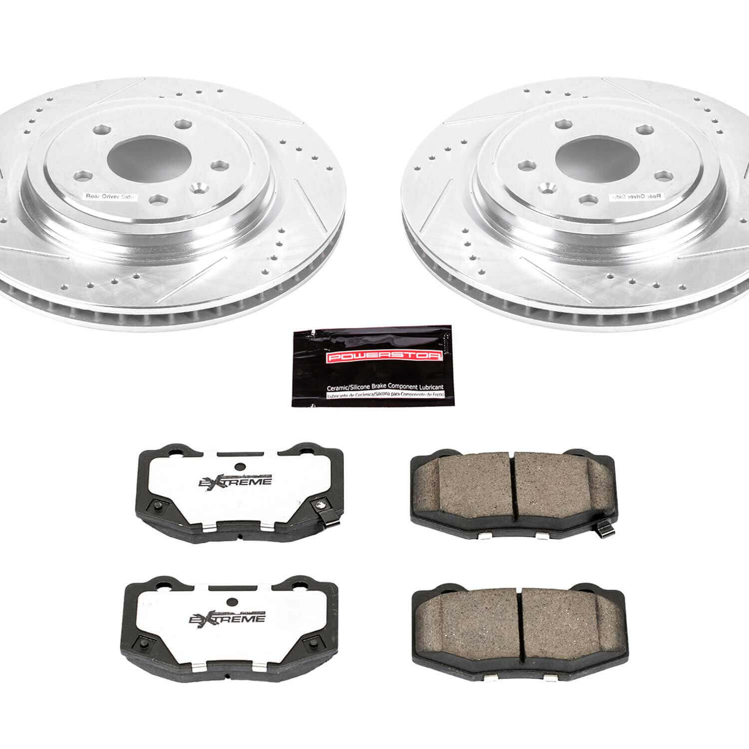 Power Stop K6535-26 Z26 Extreme Street Warrior 1-Click Brake Kit (Rear) for 2014-2019 Chevrolet Corvette product image