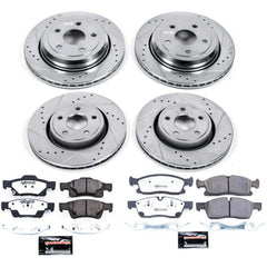 Power Stop K6537-36 Z36 Severe-Duty Truck And Tow 1-Click Front And Rear Brake Kit for 2012-2017 Dodge Durango product image