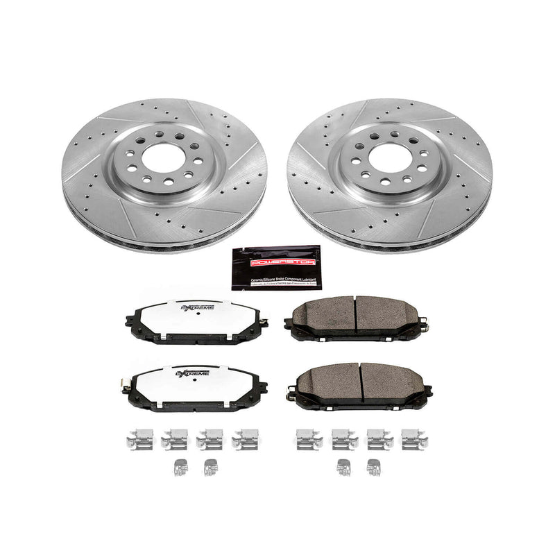 Power Stop K6540-36 Z36 Severe-Duty Truck And Tow 1-Click Brake Kit (Front) for 2014-2015 Jeep Cherokee product image