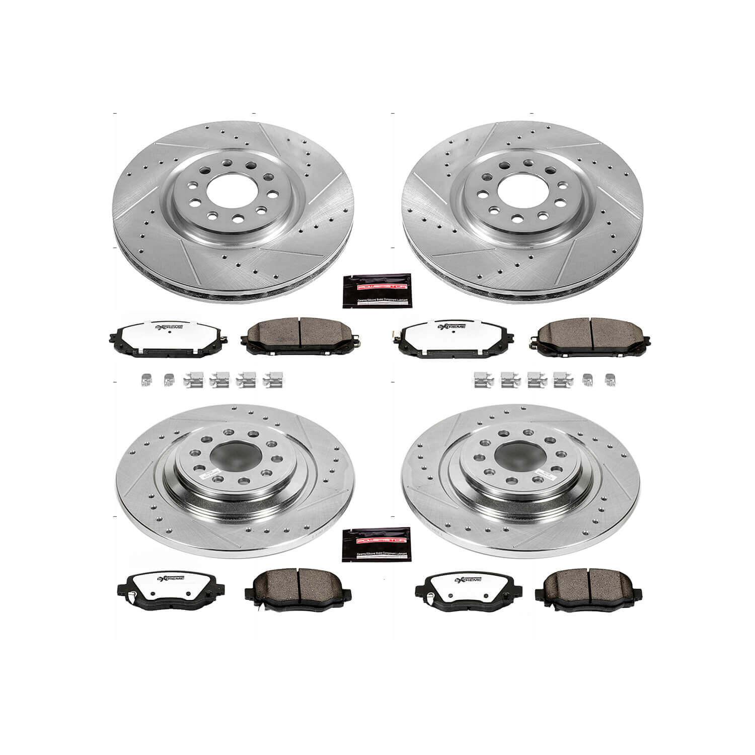 Power Stop K6541-36 Z36 Severe-Duty Truck And Tow 1-Click Brake Kit (Front And Rear) for 2014-2015 Jeep Cherokee product image