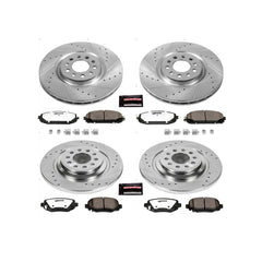 Power Stop K6541-36 Z36 Severe-Duty Truck And Tow 1-Click Brake Kit (Front And Rear) for 2014-2015 Jeep Cherokee product image