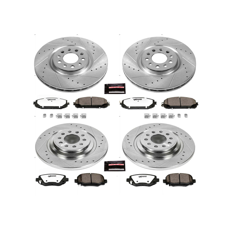 Power Stop K6541-36 Z36 Severe-Duty Truck And Tow 1-Click Brake Kit (Front And Rear) for 2014-2015 Jeep Cherokee product image