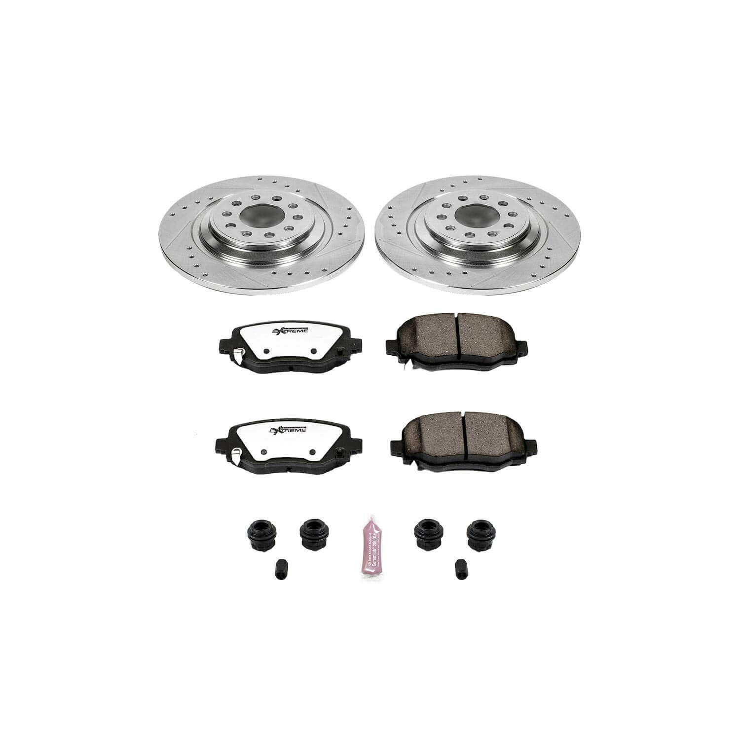 Power Stop K6542-36 Z36 Severe-Duty Truck And Tow 1-Click Brake Kit (Rear) for 2014-2023 Jeep Cherokee product image