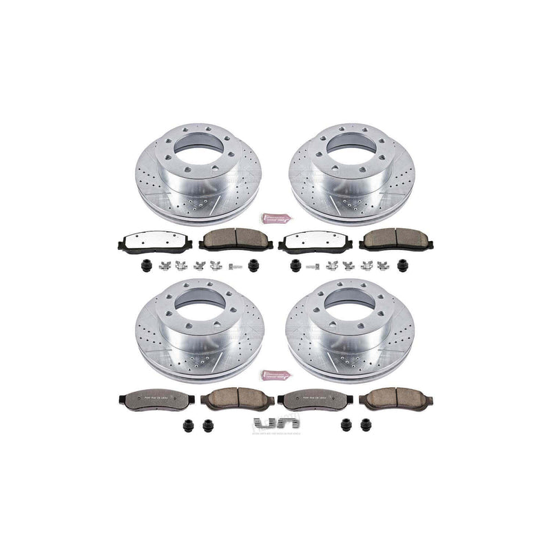Power Stop K6546-36 Z36 Severe-Duty Truck And Tow 1-Click Brake Kit (Front And Rear) for 2012 Ford F-350 Super Duty 4 product image