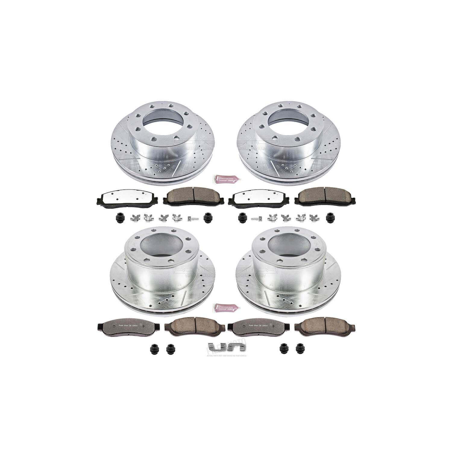 Power Stop K6547-36 Z36 Severe-Duty Truck And Tow 1-Click Brake Kit (Front And Rear) for 2012 Ford F-250 Super Duty 4 Wheel Drive product image