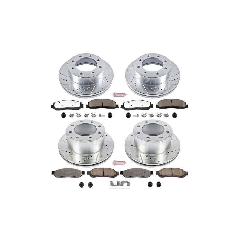 Power Stop K6547-36 Z36 Severe-Duty Truck And Tow 1-Click Brake Kit (Front And Rear) for 2012 Ford F-250 Super Duty 4 Wheel Drive product image