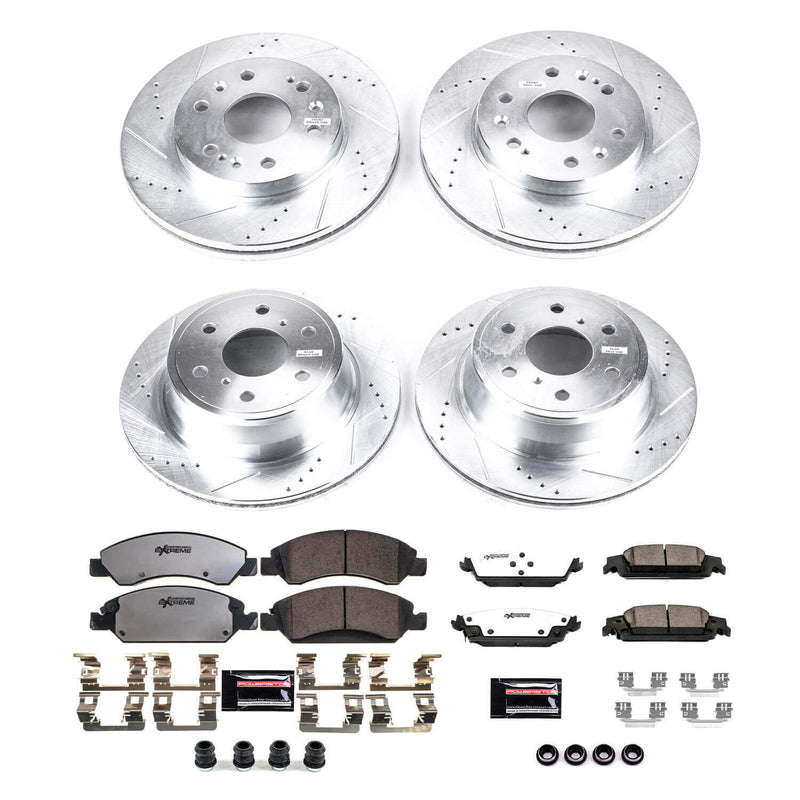 Power Stop K6560-36 Z36 Severe-Duty Truck And Tow 1-Click Brake Kit (Front And Rear) for 2014-2020 Cadillac Escalade product image