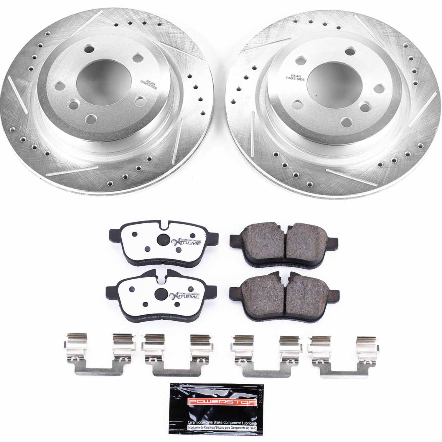 Power Stop K6583-26 Z26 Street Warrior 1-Click Rear Brake Kit for 2009-2010 BMW Z4 product image