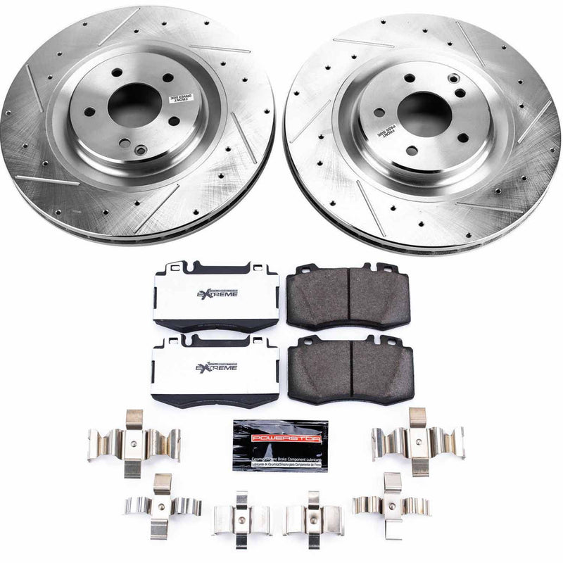 Power Stop K6585-26 Z26 Street Warrior 1-Click Front Brake Kit for 2005-2006 Mercedes-Benz C55 AMG product image