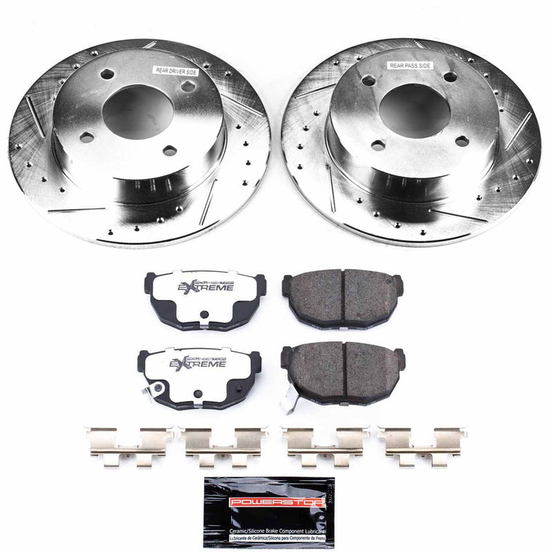 Power Stop K659-26 Z26 Street Warrior 1-Click Rear Brake Kit for 1989-1998 Nissan 240SX product image