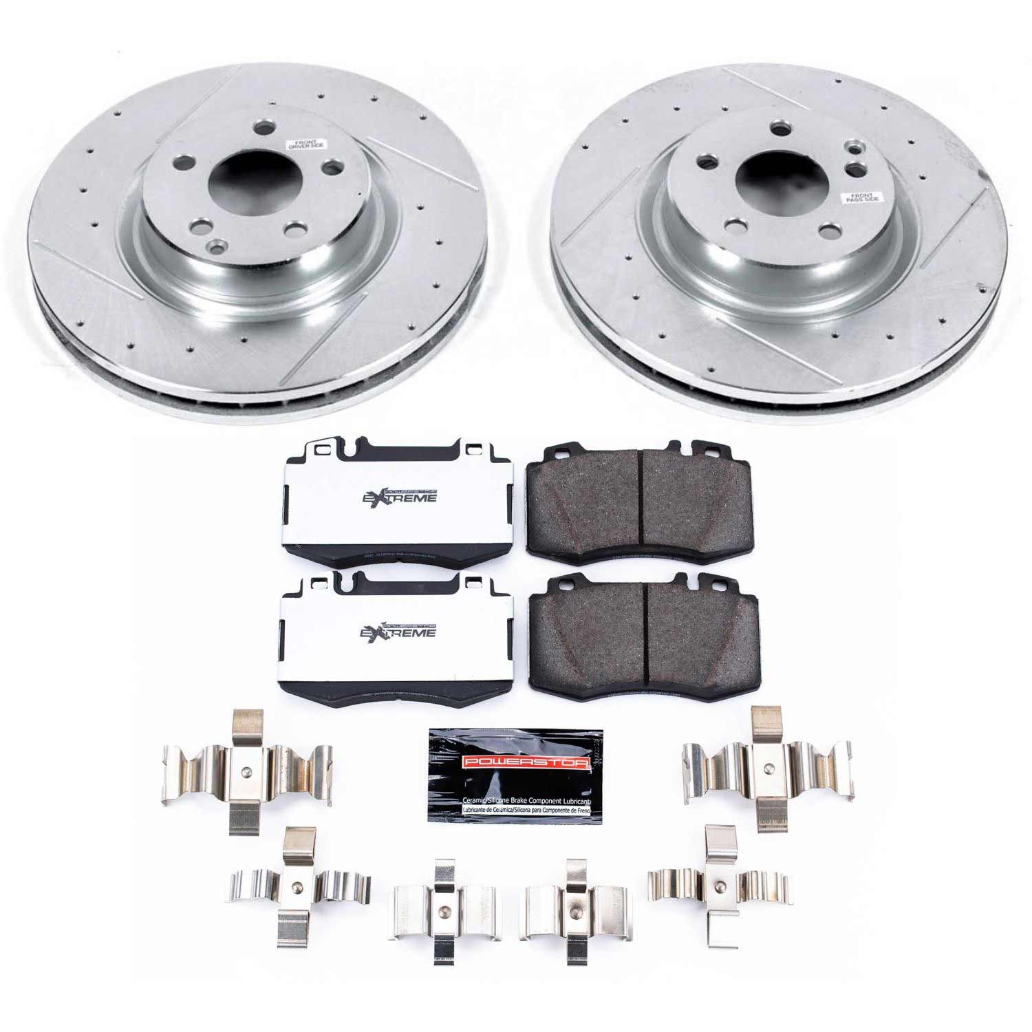 Power Stop K6597-26 Z26 Street Warrior 1-Click Front Brake Kit for 2006 Mercedes-Benz CLS500 product image