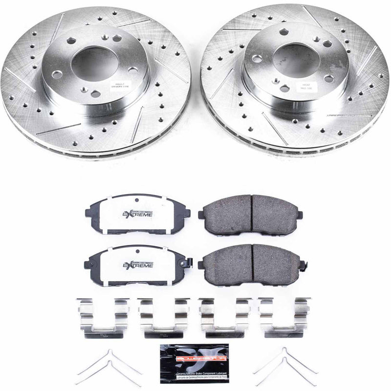 Power Stop K660-26 Z26 Extreme Street Warrior 1-Click Brake Kit (Front) for 1989-1999 INFINITI I30 product image