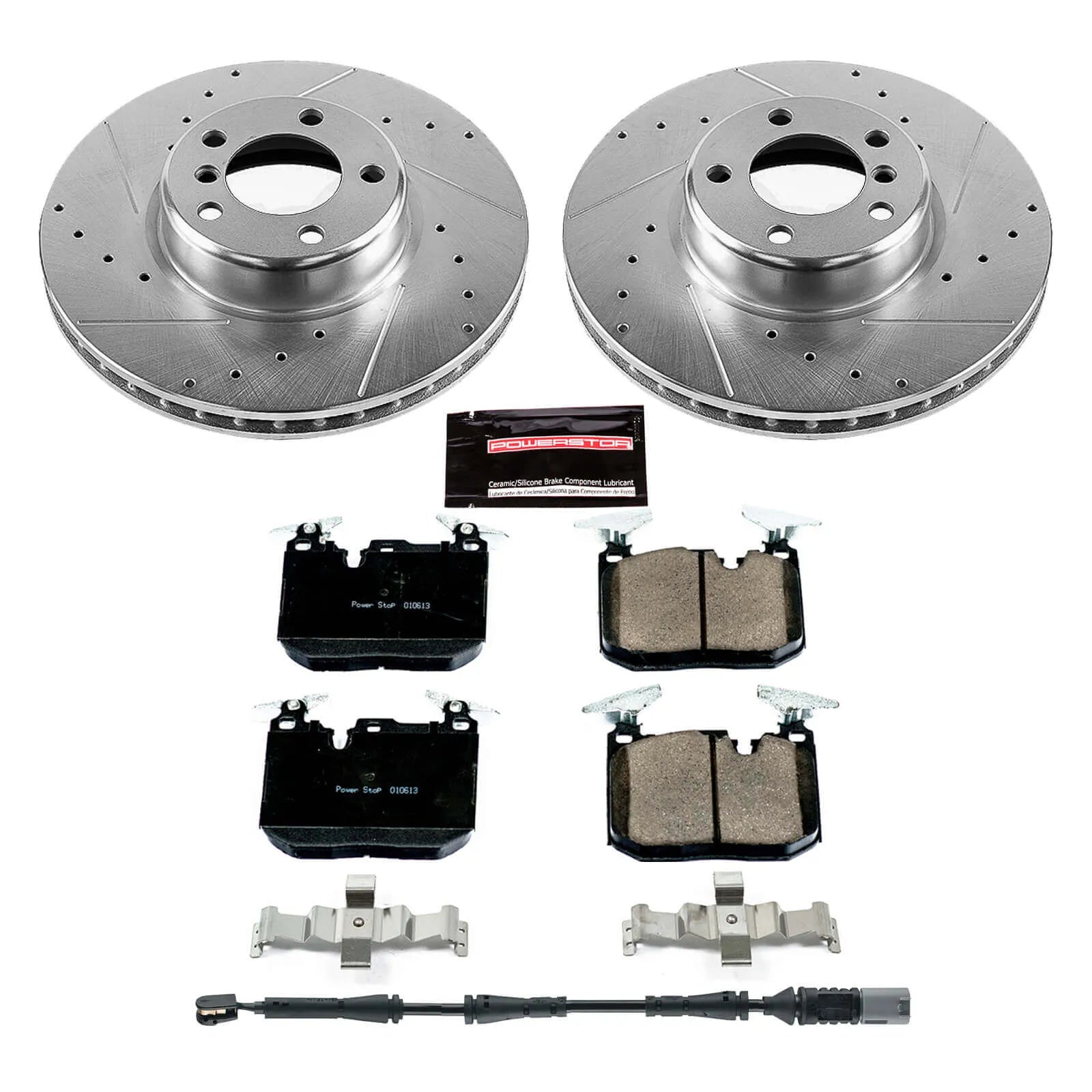Power Stop K6653 - Z23 Evolution Sport Performance 1-Click Drilled And Slotted Front Brake Kit