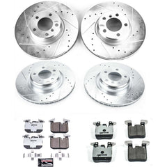 Power Stop K6655-26 Z26 Street Warrior 1-Click Front And Rear Brake Kit for 2012-2021 BMW 228I product image