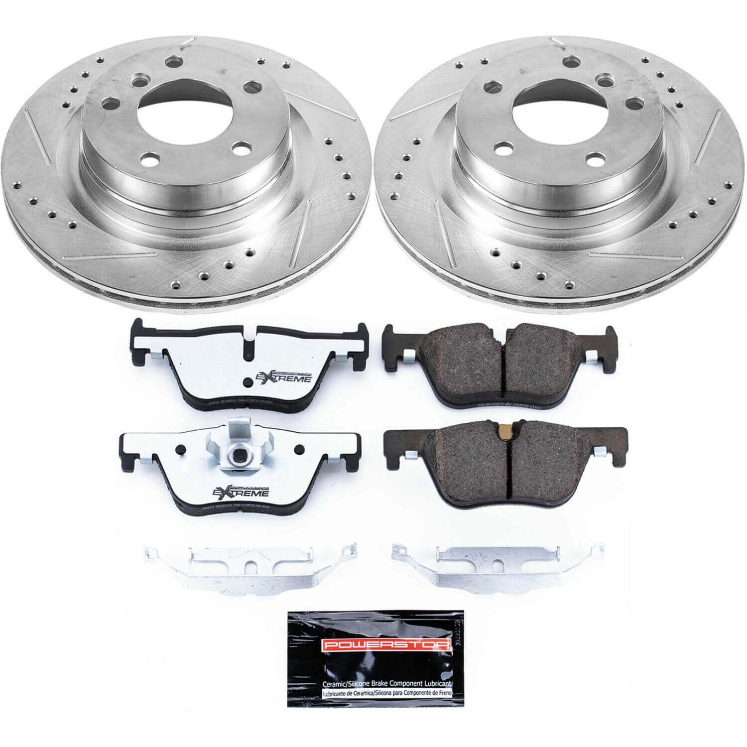 Power Stop K6656-26 Z26 Street Warrior 1-Click Rear Brake Kit for 2012-2021 BMW 228I product image