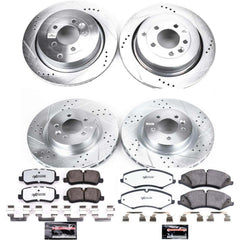 Power Stop K6720-36 Z36 Severe-Duty Truck And Tow 1-Click Front And Rear Brake Kit for 2010 Land Rover LR4 product image