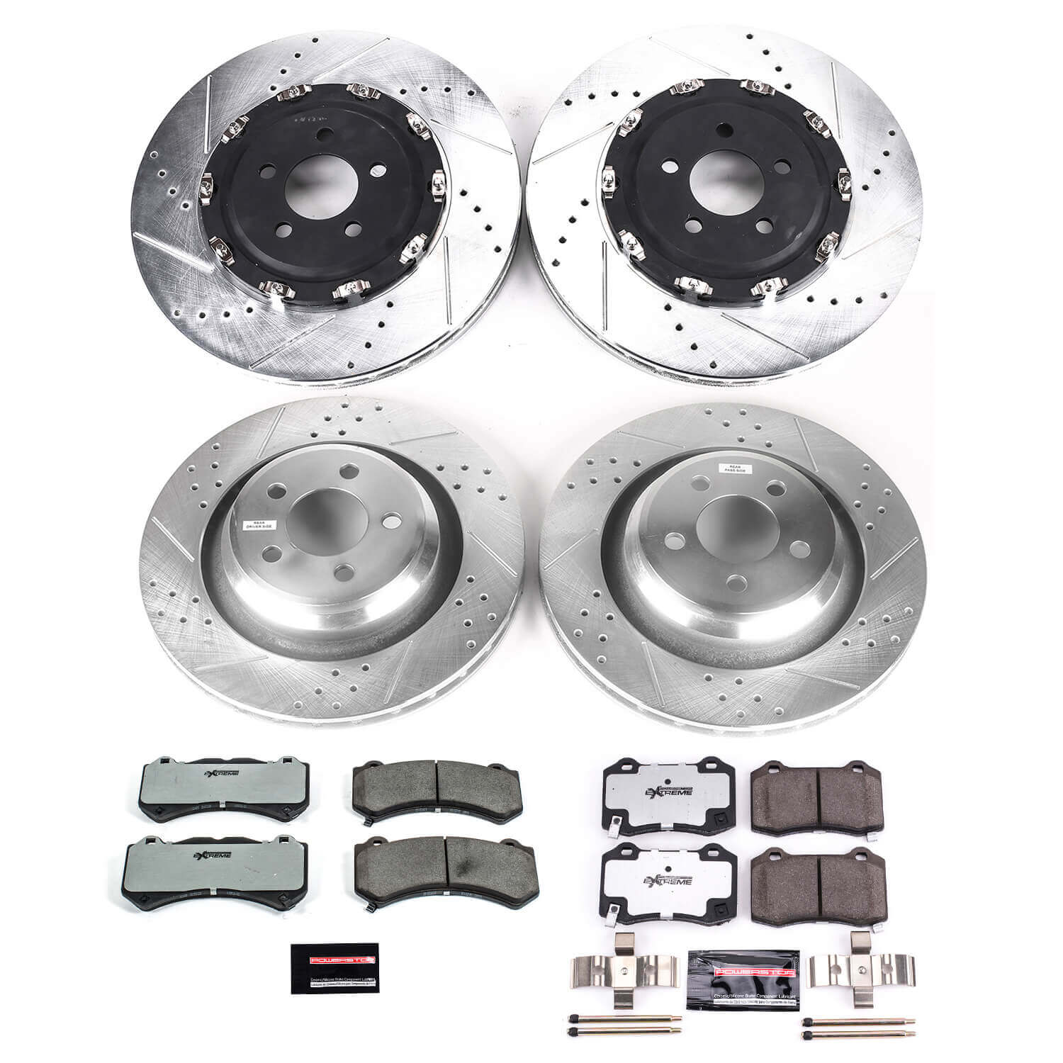 Power Stop K6794-26 Z26 Street Warrior 1-Click Front And Rear Brake Kit for 2015-2020 Dodge Challenger SRT 392 SRT product image