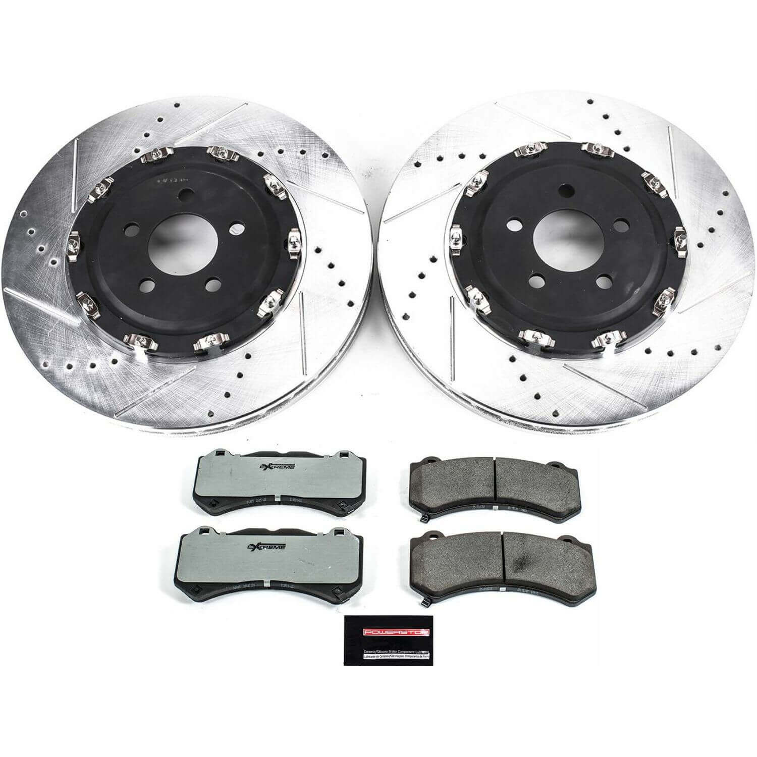 Power Stop K6795-26 Z26 Street Warrior 1-Click Drilled And Slotted Front Brake Kit for 2015-2020 Dodge Challenger SRT 392 SRT product image