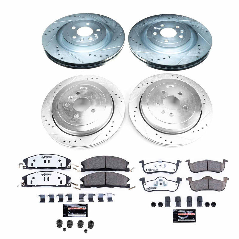 Power Stop K6804-36 Z36 Severe-Duty Truck And Tow 1-Click Front And Rear Pad And Rotor Kit for 2013-2019 Lincoln Mkt product image