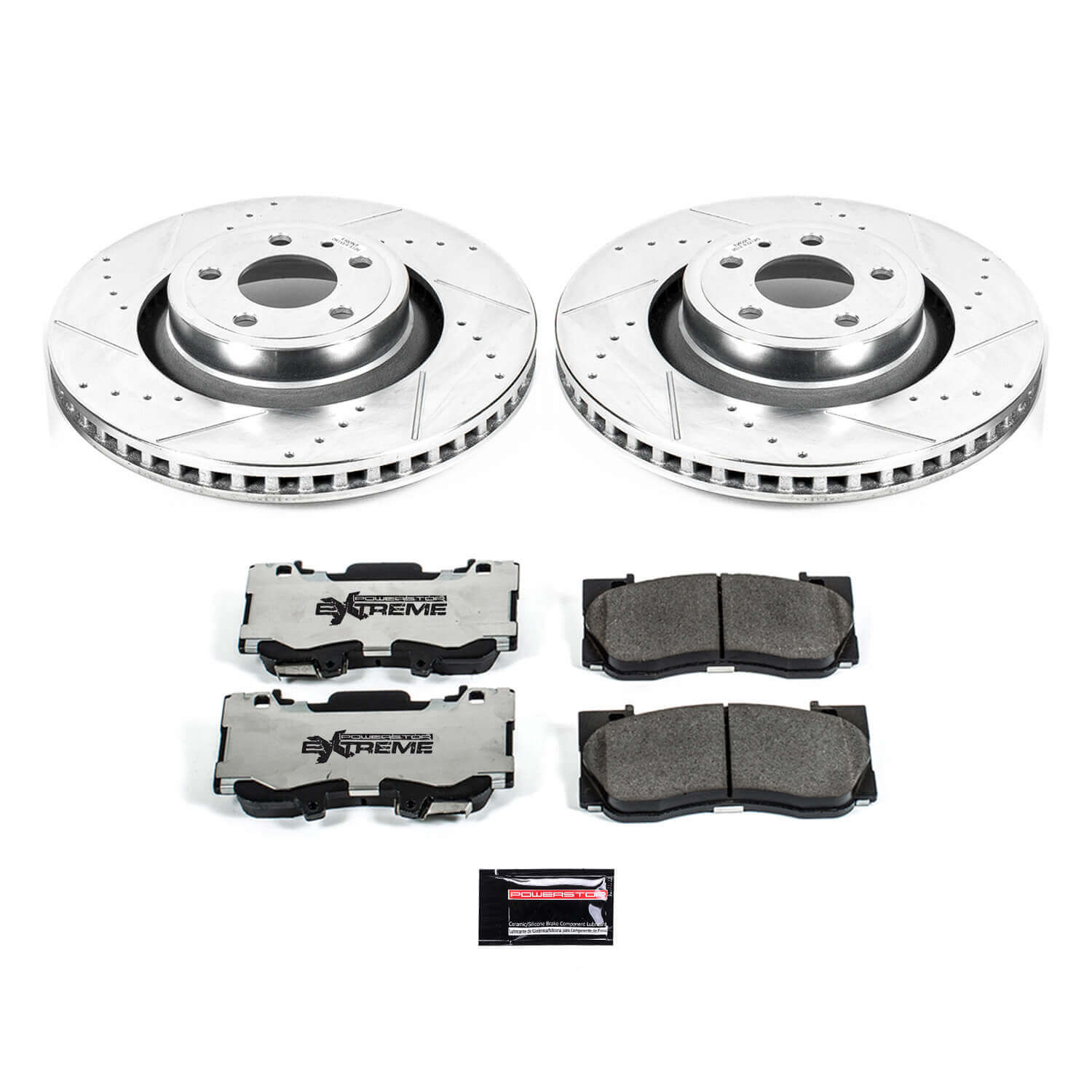Power Stop K6806-26 Z26 Extreme Street Warrior 1-Click Brake Kit (Front) for 2015-2020 Ford Mustang Ecoboost Ecoboost product image