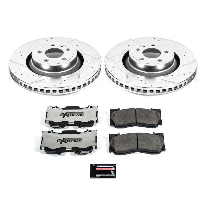 Power Stop K6806-26 Z26 Extreme Street Warrior 1-Click Brake Kit (Front) for 2015-2020 Ford Mustang Ecoboost Ecoboost product image