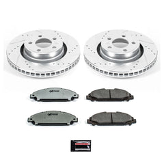 Power Stop K6809-26 Z26 Extreme Street Warrior 1-Click Brake Kit (Front) for 2015-2020 Ford Mustang Ecoboost Ecoboost product image