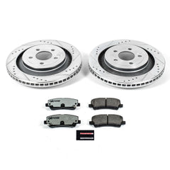 Power Stop K6812-26 Z26 Extreme Street Warrior 1-Click Brake Kit (Rear) for 2015-2023 Ford Mustang Ecoboost Ecoboost product image