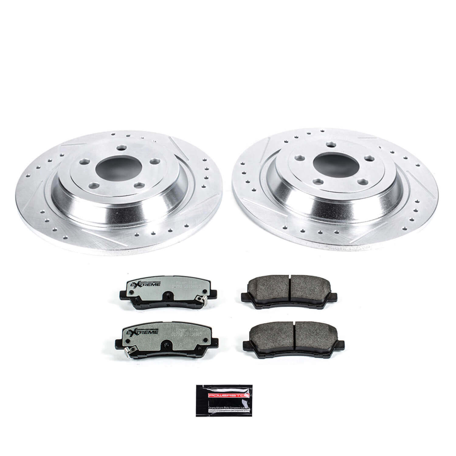 Power Stop K6813-26 Z26 Extreme Street Warrior 1-Click Brake Kit (Rear) for 2015-2023 Ford Mustang Ecoboost Ecoboost product image