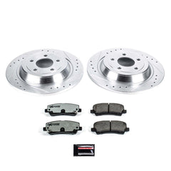 Power Stop K6813-26 Z26 Extreme Street Warrior 1-Click Brake Kit (Rear) for 2015-2023 Ford Mustang Ecoboost Ecoboost product image