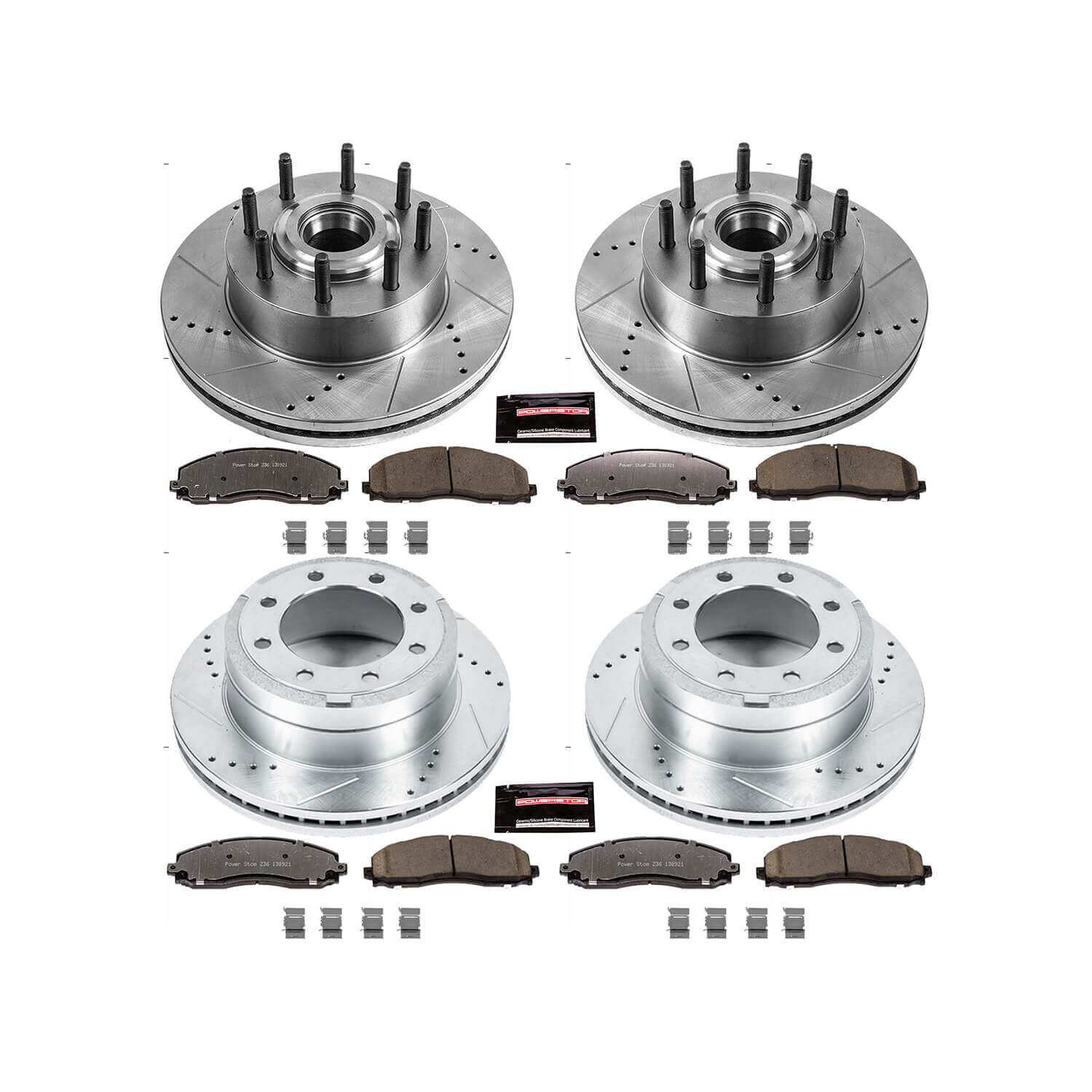 Power Stop K6820-36 Z36 Severe-Duty Truck And Tow 1-Click Front And Rear Brake Kit for 2012-2022 Ford F-250 Super Duty Rear Wheel Drive product image