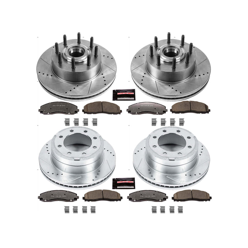 Power Stop K6820-36 Z36 Severe-Duty Truck And Tow 1-Click Front And Rear Brake Kit for 2012-2022 Ford F-250 Super Duty Rear Wheel Drive product image