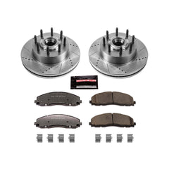 Power Stop K6821-36 Z36 Severe-Duty Truck And Tow 1-Click Drilled And Slotted Front Brake Kit for 2012-2022 Ford F-250 Super Duty product image