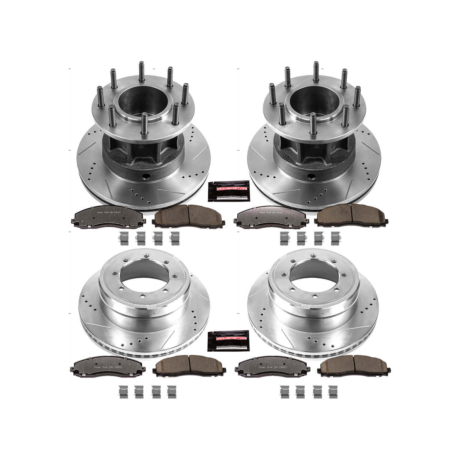 Power Stop K6822-36 Z36 Severe-Duty Truck And Tow 1-Click Front And Rear Brake Kit for 2013-2016 Ford F-350 Super Duty product image