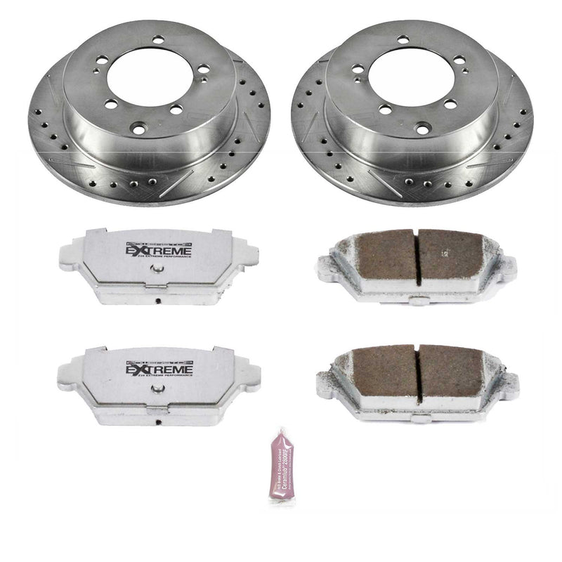 Power Stop K684-26 Z26 Extreme Street Warrior 1-Click Brake Kit (Rear) for 1990-1994 Eagle Talon product image