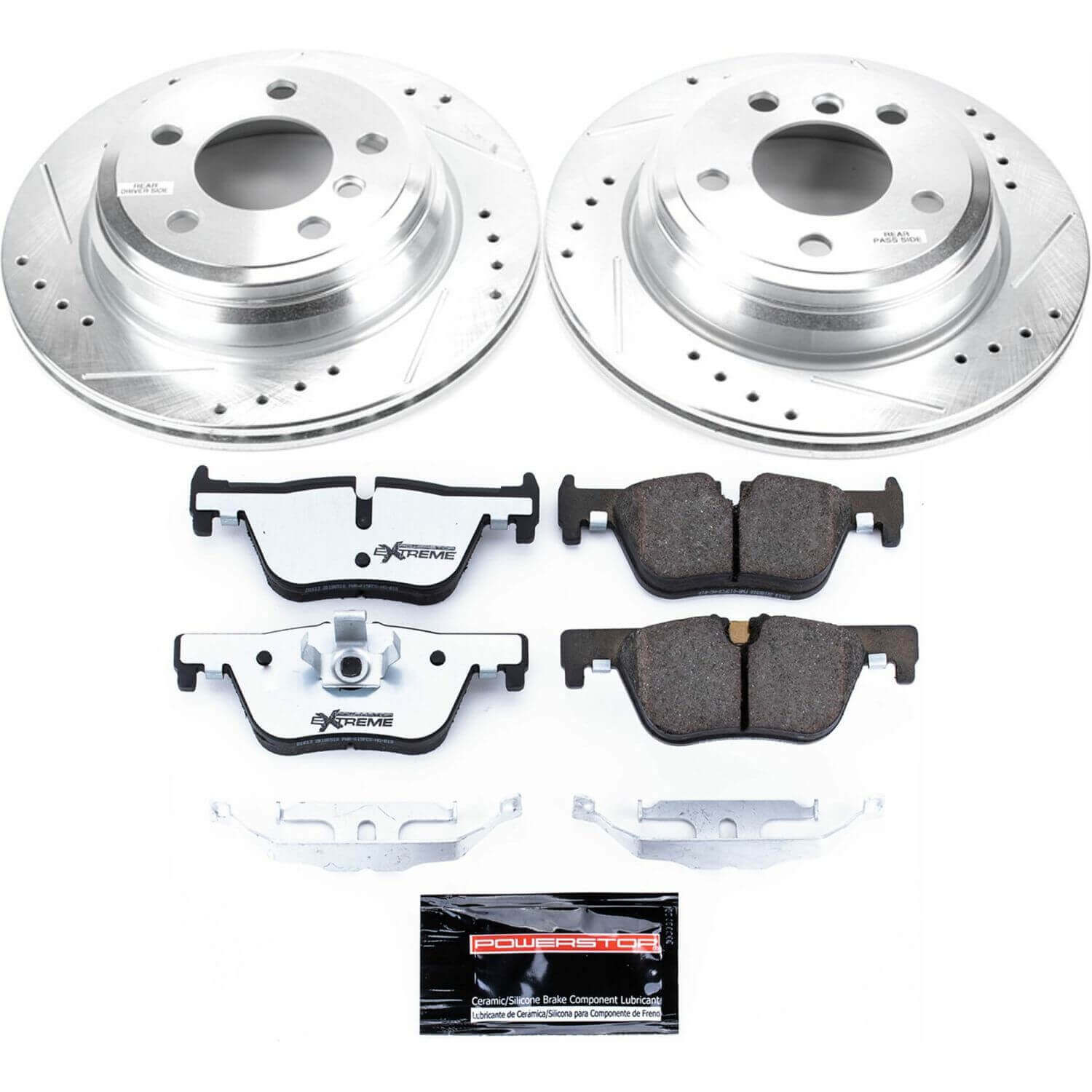 Power Stop K6852-26 Z26 Street Warrior 1-Click Rear Brake Kit for 2013-2020 BMW 320I Xdrive product image