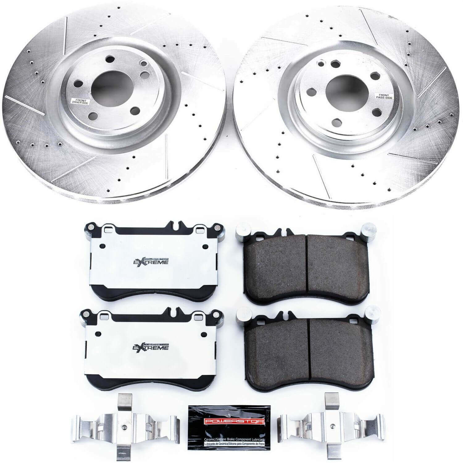 Power Stop K6886-26 Z26 Street Warrior 1-Click Front Brake Kit for 2012-2018 Mercedes-Benz CLS550 product image