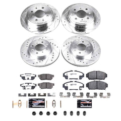 Power Stop K693-26 Z26 Extreme Street Warrior 1-Click Brake Kit (Front And Rear) for 1993-2001 Acura Integra product image