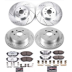 Power Stop K6931-26 Z26 Street Warrior 1-Click Front And Rear Brake Kit for 2014-2018 Subaru Forester product image
