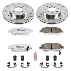 Power Stop K694-26 Z26 Extreme Street Warrior 1-Click Brake Kit (Front) for 1993-2008 Honda Civic product image